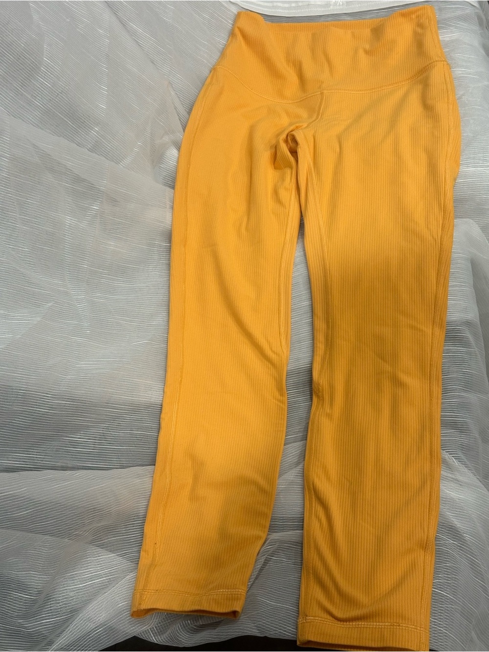 lululemon athletica Kids Ribbed Leggings in Mustard